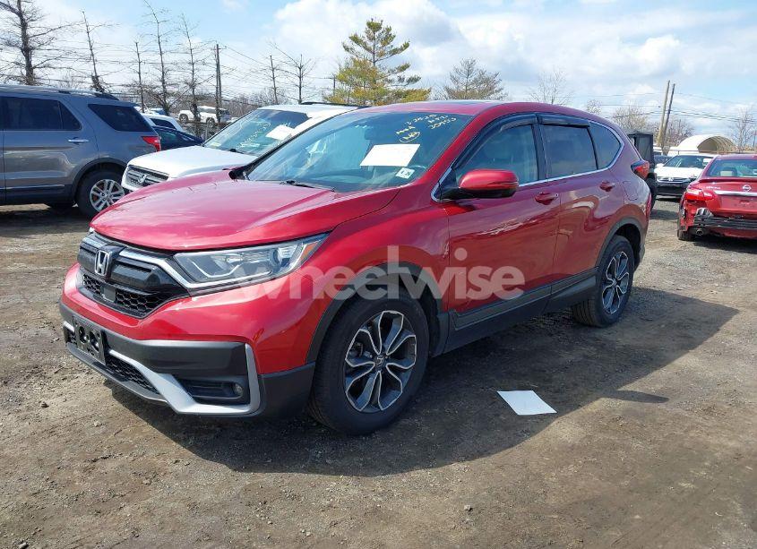 Photo 2 of 2021 Honda Cr-v AWD EX-L (VIN 7FARW2H85ME000602)