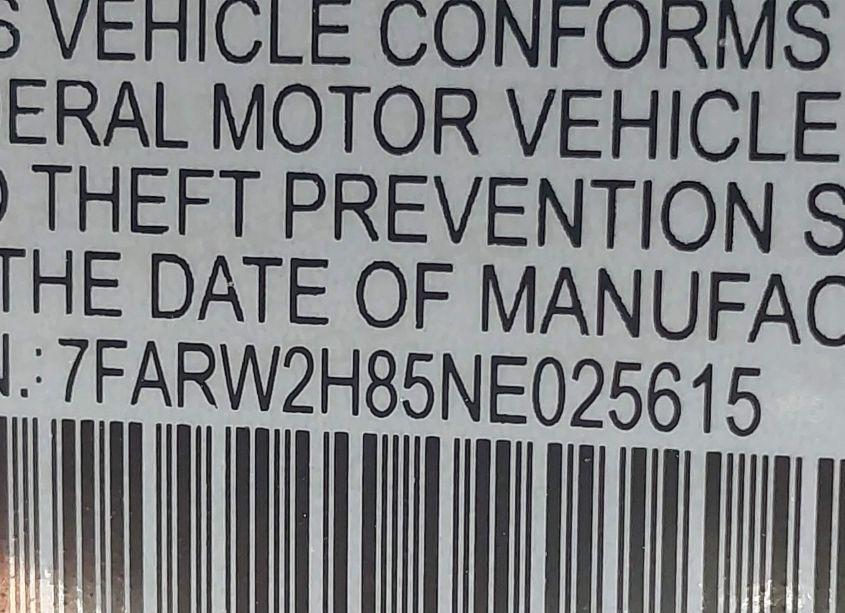 Photo 9 of 2022 Honda Cr-v AWD EX-L (VIN 7FARW2H85NE025615)