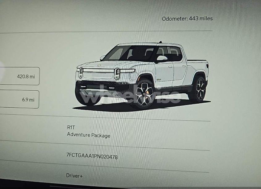 Photo 7 of 2023 Rivian R1t ADVENTURE (VIN 7FCTGAAA1PN020478)