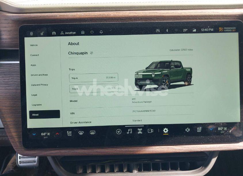 Photo 18 of 2022 Rivian R1t ADVENTURE (VIN 7FCTGAAA8NN015369)