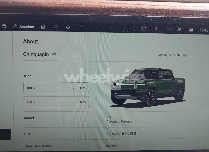 Photo 7 of 2022 Rivian R1t ADVENTURE (VIN 7FCTGAAA8NN015369)