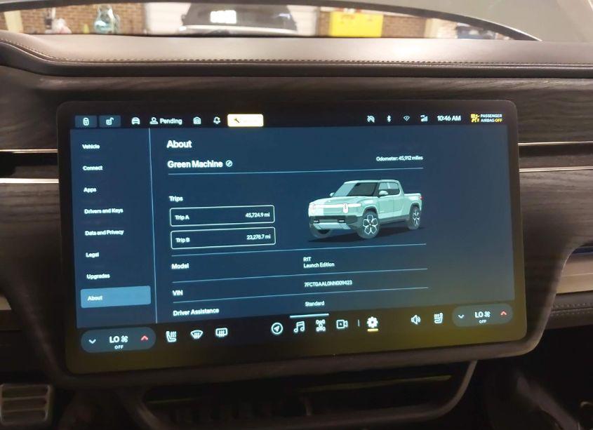 Photo 7 of 2022 Rivian R1t LAUNCH EDITION (VIN 7FCTGAAL0NN009423)