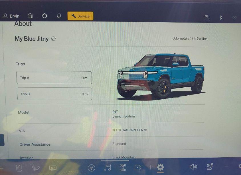 Photo 7 of 2022 Rivian R1t LAUNCH EDITION (VIN 7FCTGAAL3NN000778)