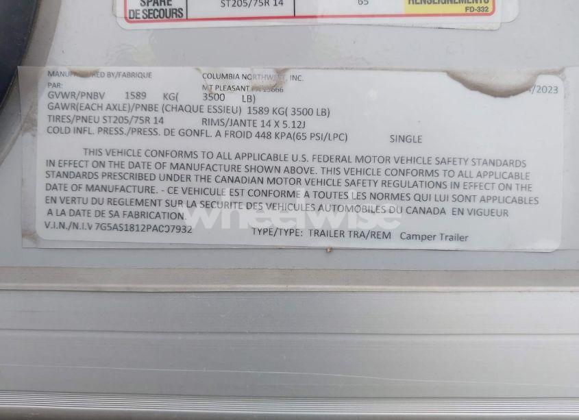 Photo 9 of 2023 Aliner Expedition (VIN 7G5AS1812PA007932)