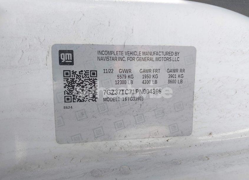 Photo 9 of 2023 Gmc Savana CUTAWAY WORK VAN (VIN 7GZ37TC71PN004366)