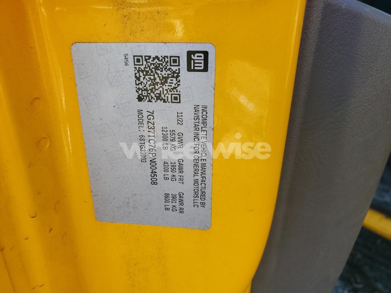 Photo 13 of 2023 GMC SAVANA CUTAWAY G3500 (VIN 7GZ37TC76PN004508)