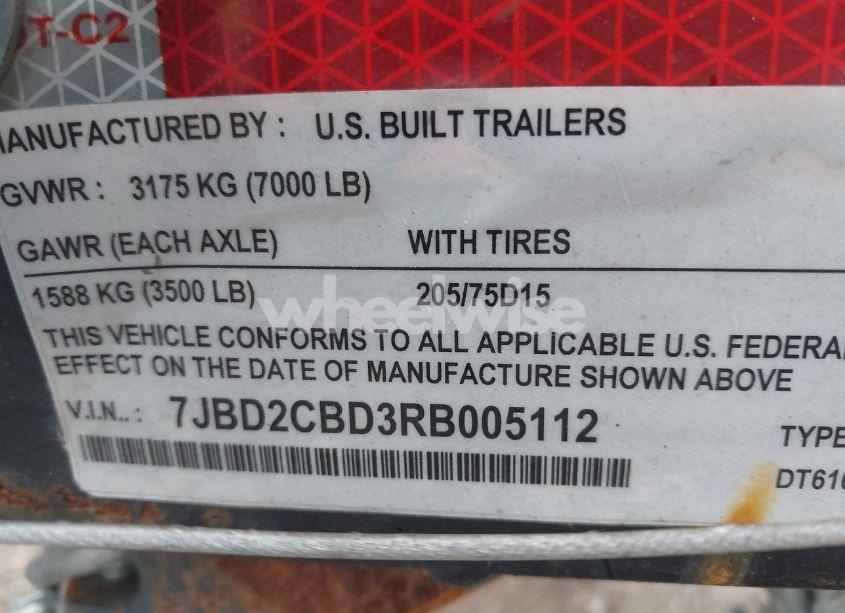 Photo 9 of 2024 United Bui DUMP TRAIL (VIN 7JBD2CBD3RB005112)