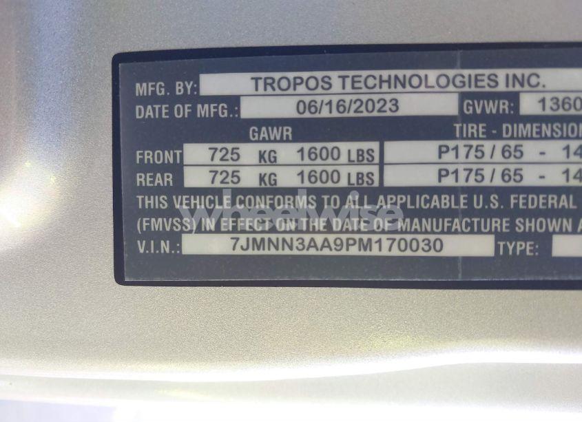 Photo 9 of 2023 Tropos Nxt-1 N/A (VIN 7JMNN3AA9PM170030)