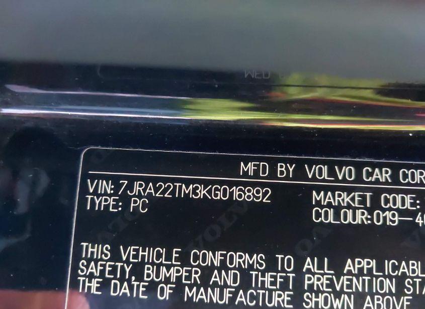 Photo 9 of 2019 Volvo S60 T6 R-DESIGN (VIN 7JRA22TM3KG016892)