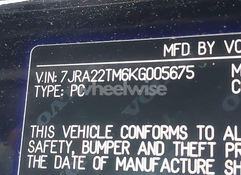 Photo 9 of 2019 Volvo S60 T6 R-DESIGN (VIN 7JRA22TM6KG005675)