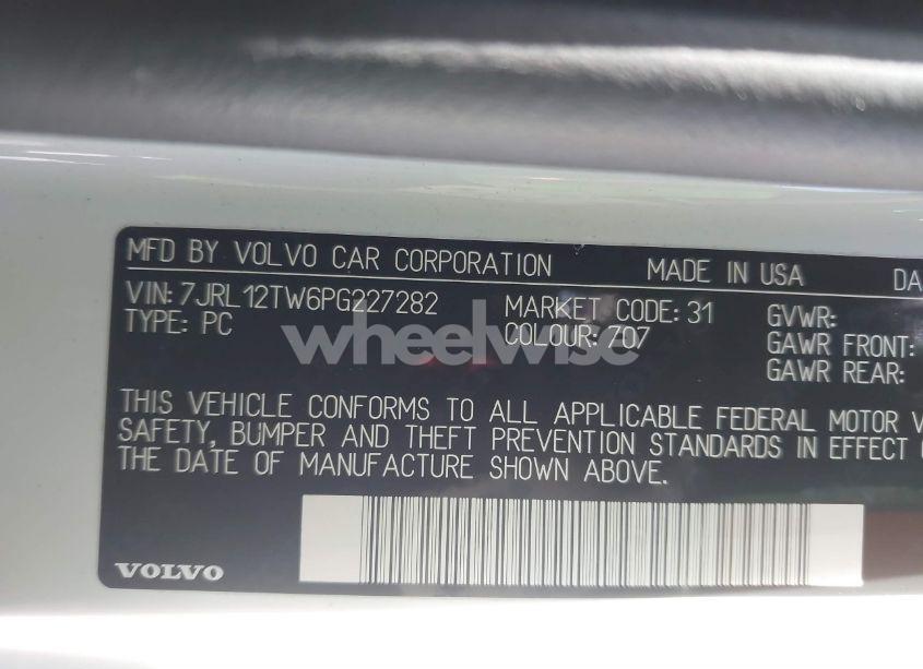 Photo 9 of 2023 Volvo S60 B5 PLUS DARK THEME (VIN 7JRL12TW6PG227282)