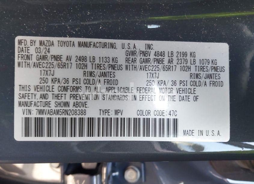 Photo 9 of 2024 Mazda Cx-50 2.5 S SELECT (VIN 7MMVABAM5RN208388)