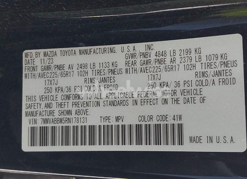 Photo 9 of 2024 Mazda Cx-50 2.5 S PREFERRED (VIN 7MMVABBM5RN178131)