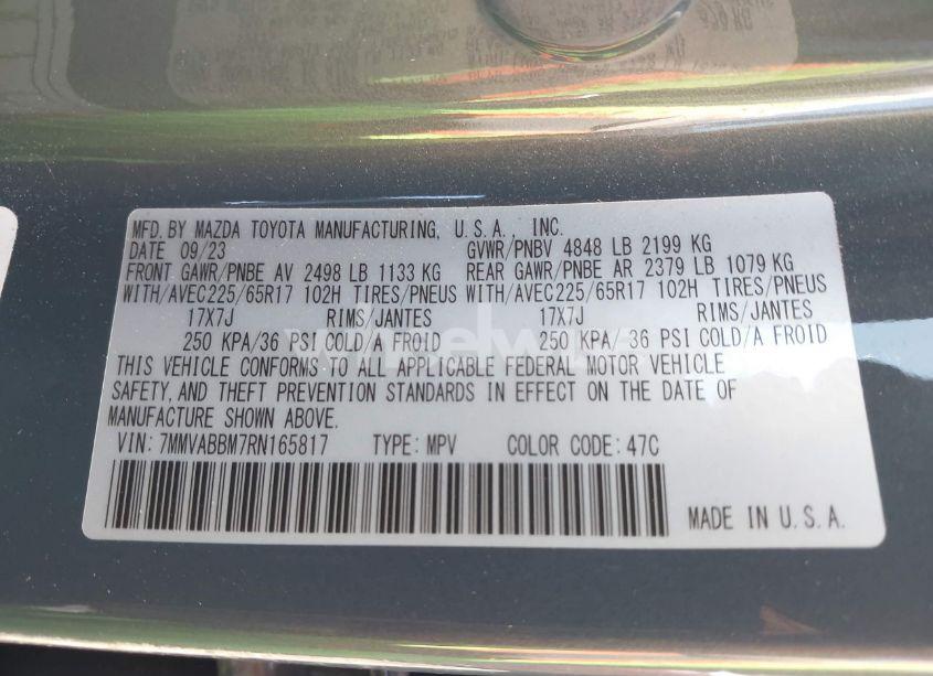 Photo 9 of 2024 Mazda Cx-50 2.5 S PREFERRED (VIN 7MMVABBM7RN165817)