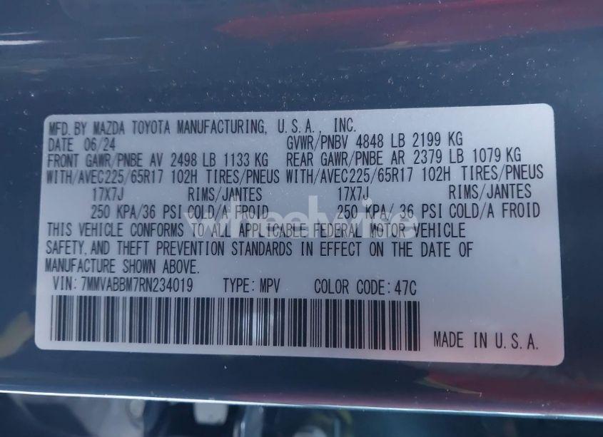 Photo 9 of 2024 Mazda Cx-50 2.5 S PREFERRED (VIN 7MMVABBM7RN234019)