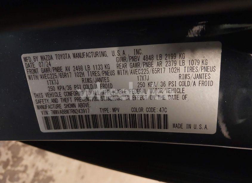 Photo 9 of 2024 Mazda Cx-50 2.5 S PREFERRED (VIN 7MMVABBM7RN243917)