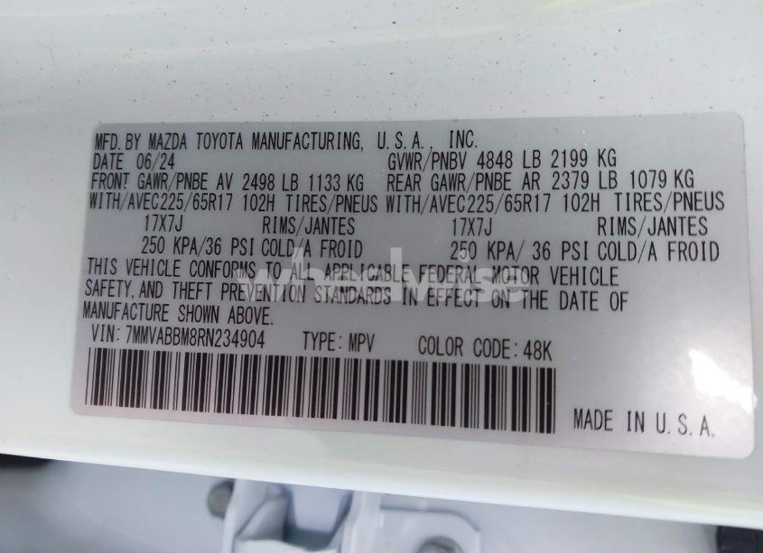 Photo 9 of 2024 Mazda Cx-50 2.5 S PREFERRED (VIN 7MMVABBM8RN234904)