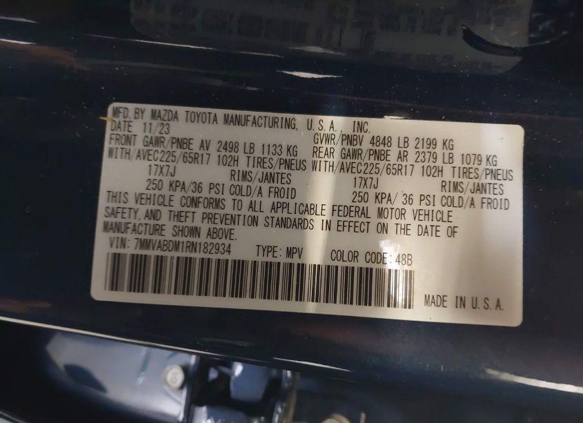 Photo 9 of 2024 Mazda Cx-50 2.5 S PREMIUM (VIN 7MMVABDM1RN182934)