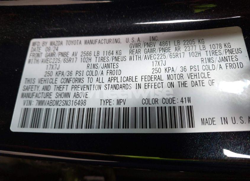 Photo 9 of 2025 Mazda Cx-50 2.5 S PREMIUM PACKAGE (VIN 7MMVABDM2SN316498)