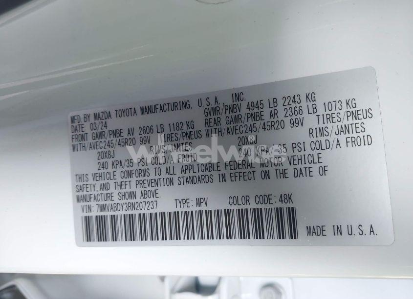 Photo 9 of 2024 Mazda Cx-50 2.5 TURBO PREMIUM (VIN 7MMVABDY3RN207237)