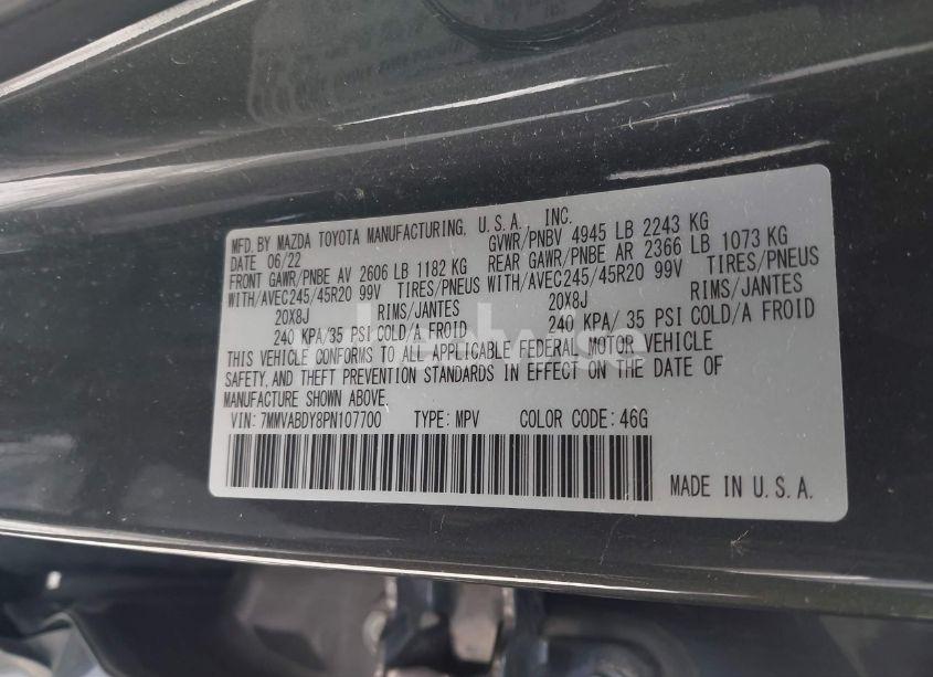 Photo 9 of 2023 Mazda Cx-50 2.5 TURBO PREMIUM (VIN 7MMVABDY8PN107700)