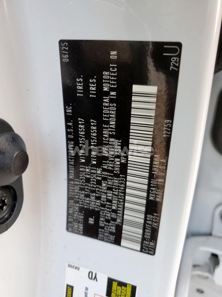 Photo 12 of 2025 TOYOTA COROLLA CROSS L (VIN 7MUAAAAG4SV146331)