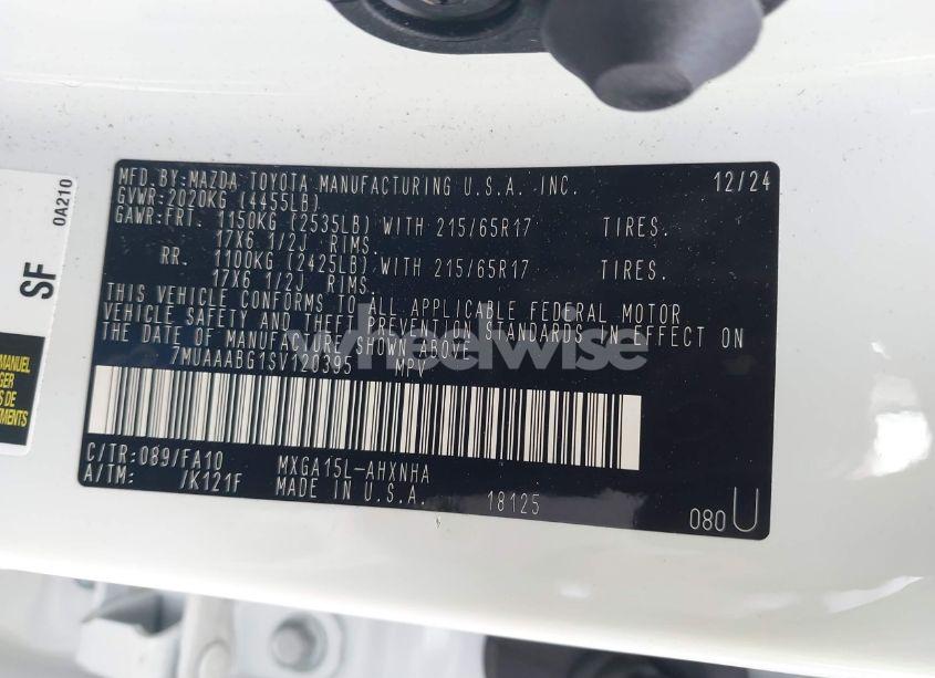 Photo 9 of 2025 Toyota Corolla CROSS L (VIN 7MUAAABG1SV120395)