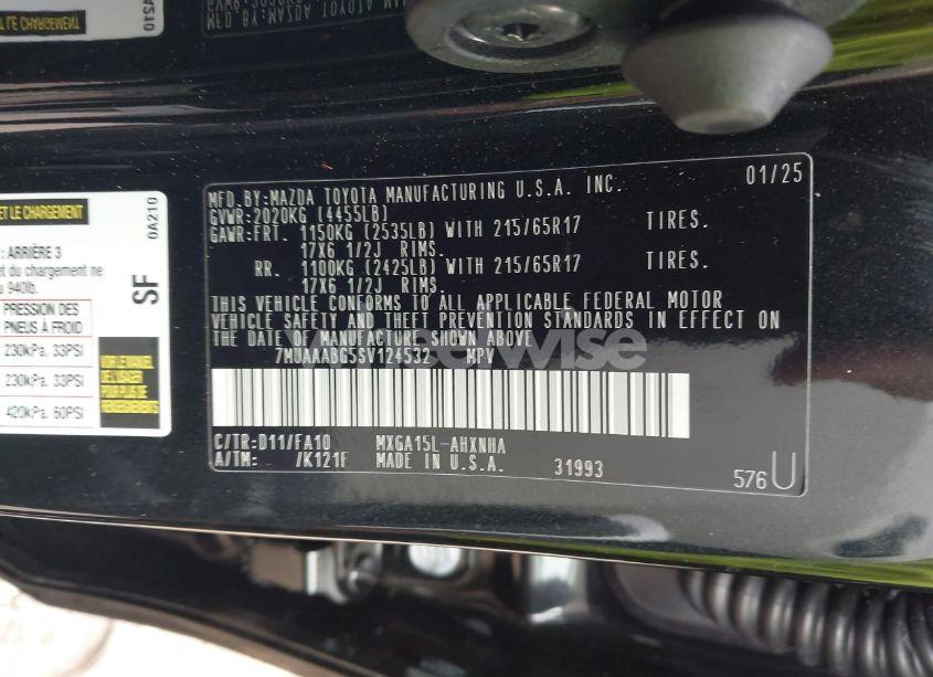 Photo 9 of 2025 Toyota Corolla CROSS L (VIN 7MUAAABG5SV124532)