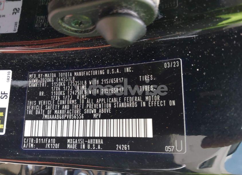 Photo 9 of 2023 Toyota Corolla CROSS L (VIN 7MUAAABG8PV056556)