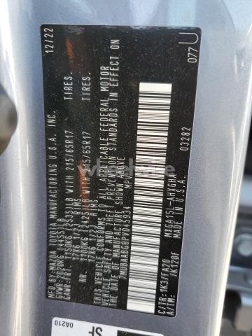 Photo 4 of 2023 TOYOTA COROLLA CROSS LE (VIN 7MUBAABG8PV045934)