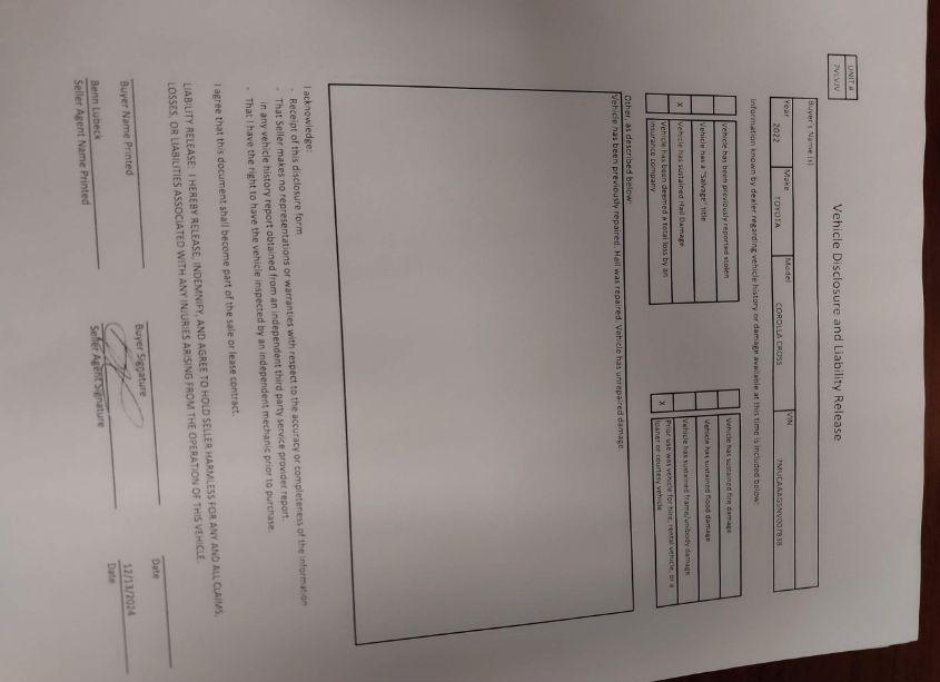 Photo 17 of 2022 Toyota Corolla CROSS LE (VIN 7MUCAAAG5NV007838)