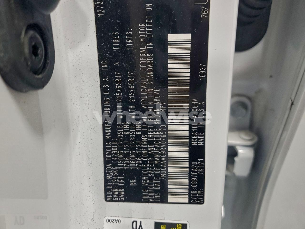 Photo 14 of 2024 TOYOTA COROLLA CROSS LE (VIN 7MUCAAAG9RV076523)