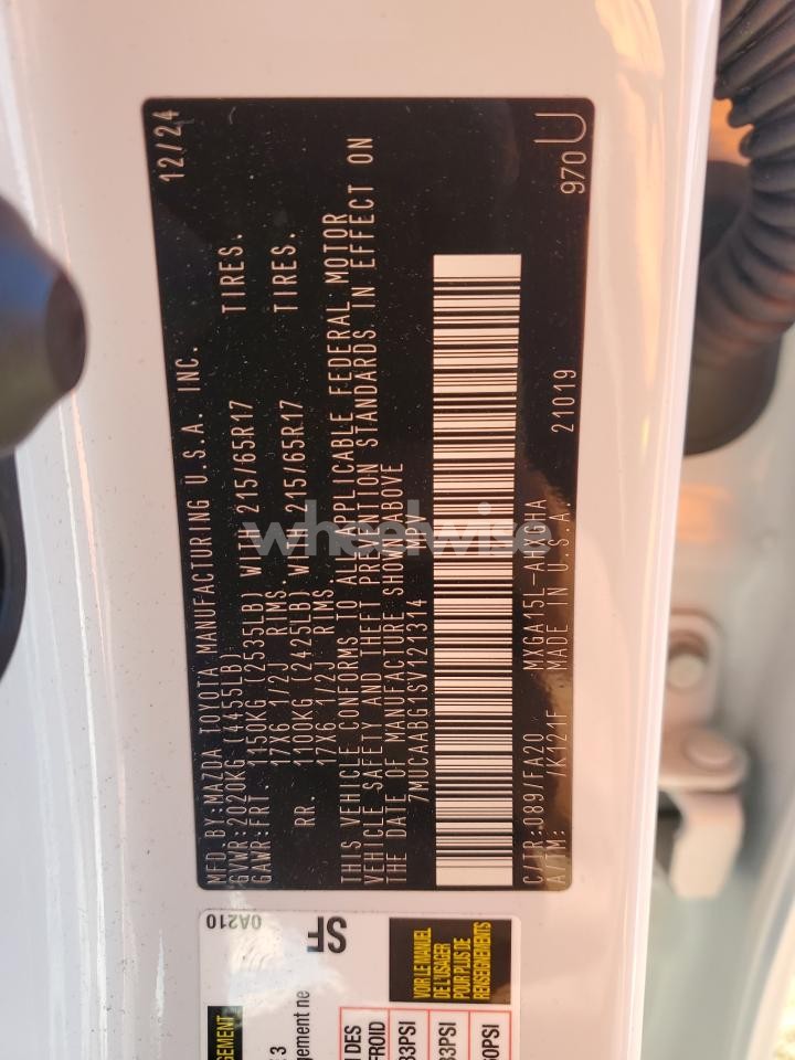 Photo 12 of 2025 TOYOTA COROLLA CROSS LE (VIN 7MUCAABG1SV121314)