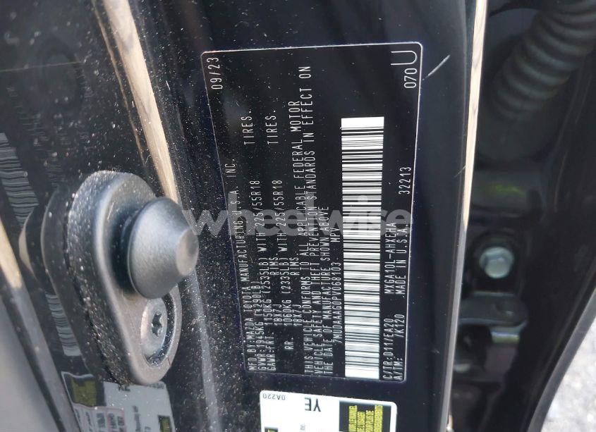 Photo 9 of 2023 Toyota Corolla CROSS XLE (VIN 7MUDAAAG0PV068103)