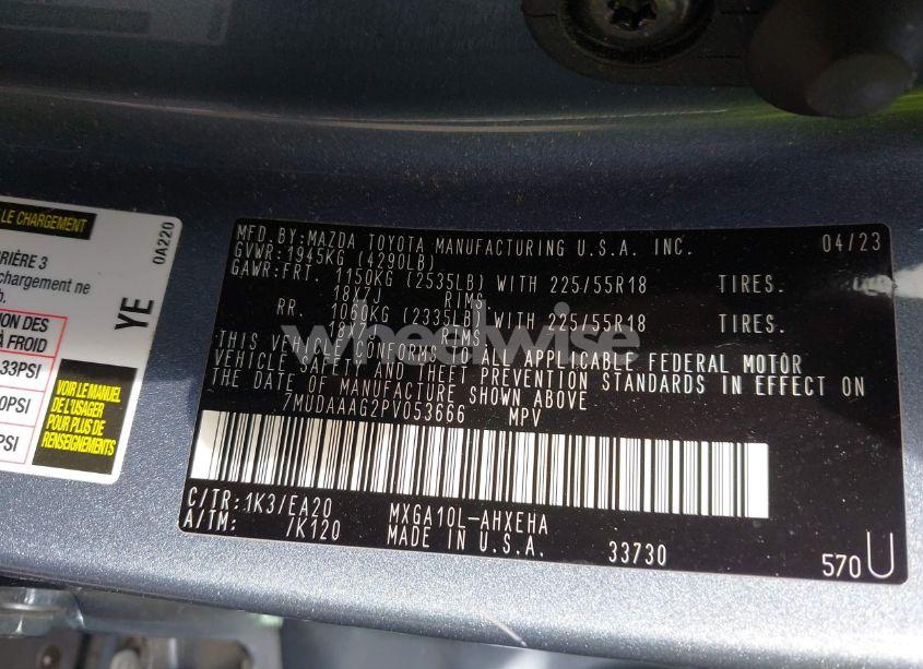 Photo 9 of 2023 Toyota Corolla CROSS XLE (VIN 7MUDAAAG2PV053666)