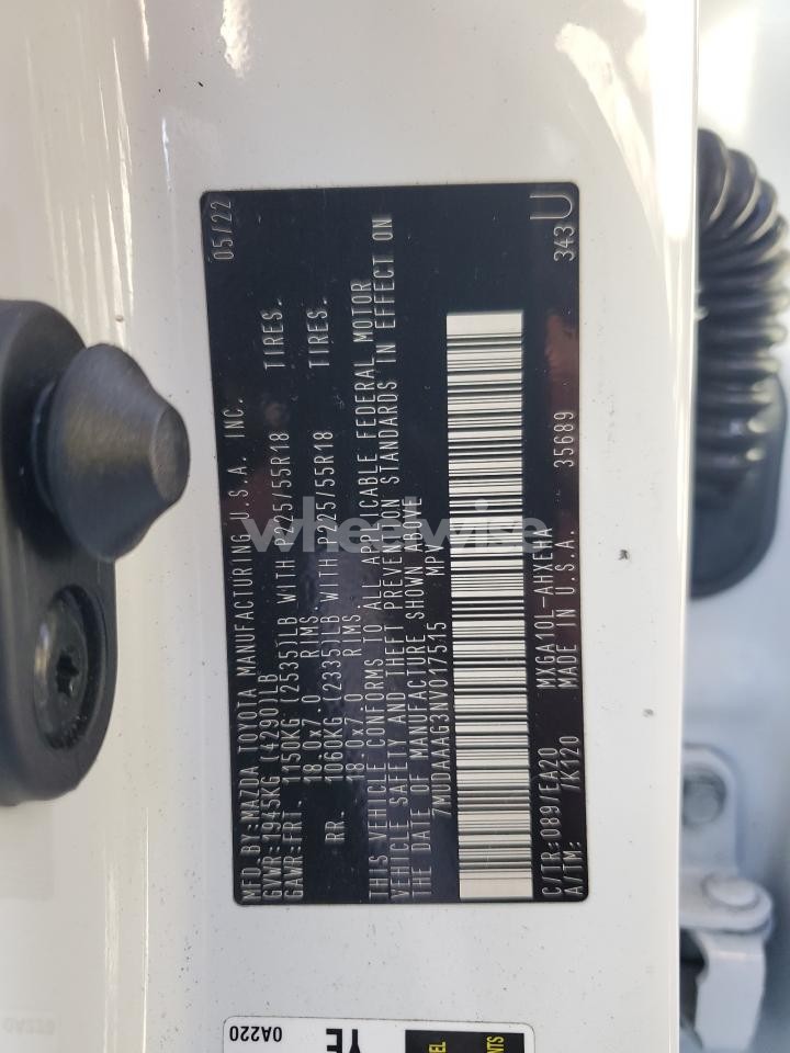 Photo 13 of 2022 TOYOTA COROLLA CROSS XLE (VIN 7MUDAAAG3NV017515)