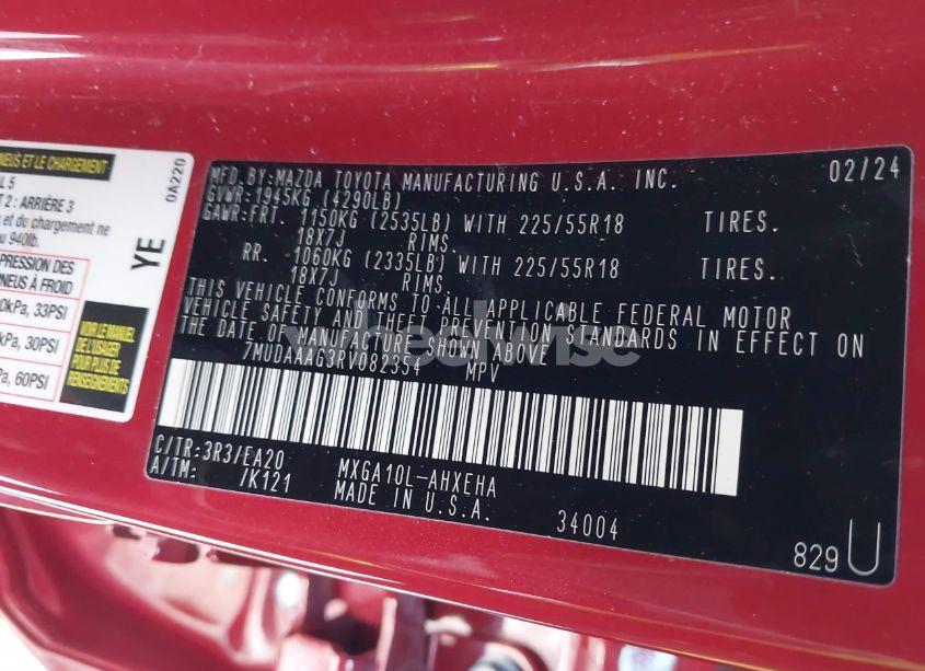 Photo 9 of 2024 Toyota Corolla CROSS XLE (VIN 7MUDAAAG3RV082354)