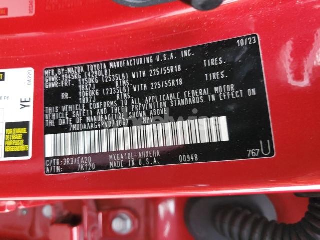 Photo 9 of 2023 TOYOTA COROLLA CROSS XLE (VIN 7MUDAAAG4PV071067)