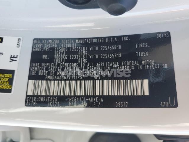 Photo 2 of 2025 TOYOTA COROLLA CROSS XLE (VIN 7MUDAAAG6SV144495)