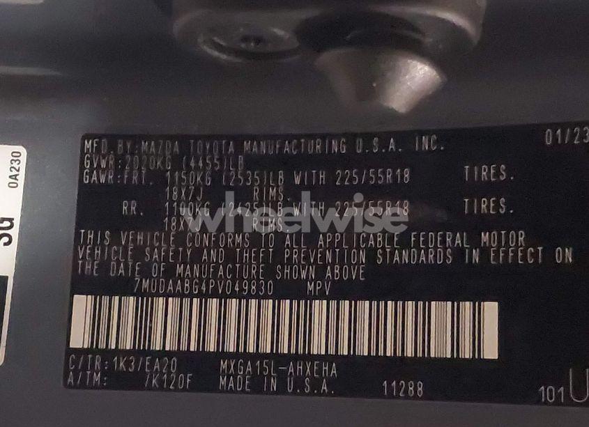 Photo 9 of 2023 Toyota Corolla CROSS XLE (VIN 7MUDAABG4PV049830)