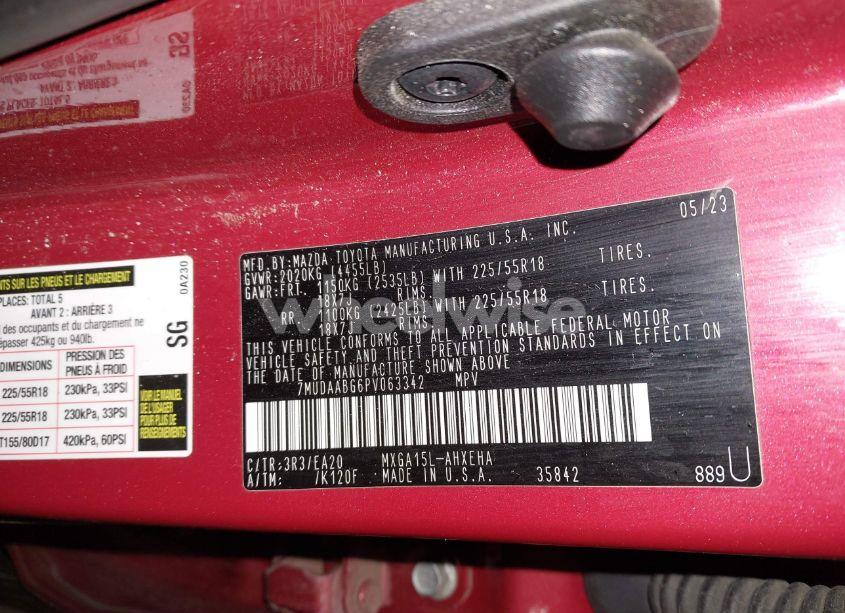 Photo 9 of 2023 Toyota Corolla CROSS XLE (VIN 7MUDAABG6PV063342)