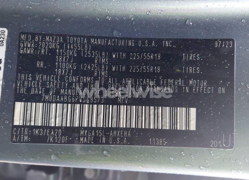 Photo 9 of 2023 Toyota Corolla CROSS XLE (VIN 7MUDAABG6PV068573)