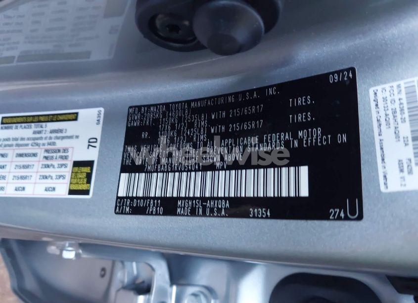 Photo 9 of 2024 Toyota Corolla CROSS HYBRID S (VIN 7MUFBABG1RV054041)