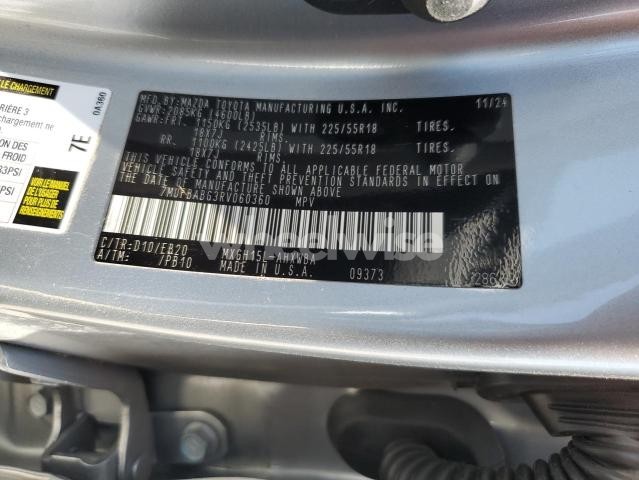 Photo 9 of 2024 TOYOTA COROLLA CROSS SE (VIN 7MUFBABG3RV060360)