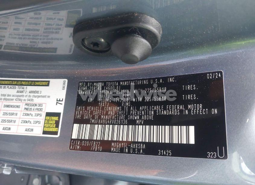 Photo 9 of 2024 Toyota Corolla CROSS HYBRID NIGHTSHADE EDITION (VIN 7MUFBABG4RV026136)