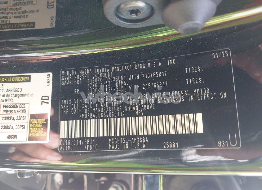 Photo 9 of 2025 Toyota Corolla CROSS HYBRID SE (VIN 7MUFBABG6SV066112)