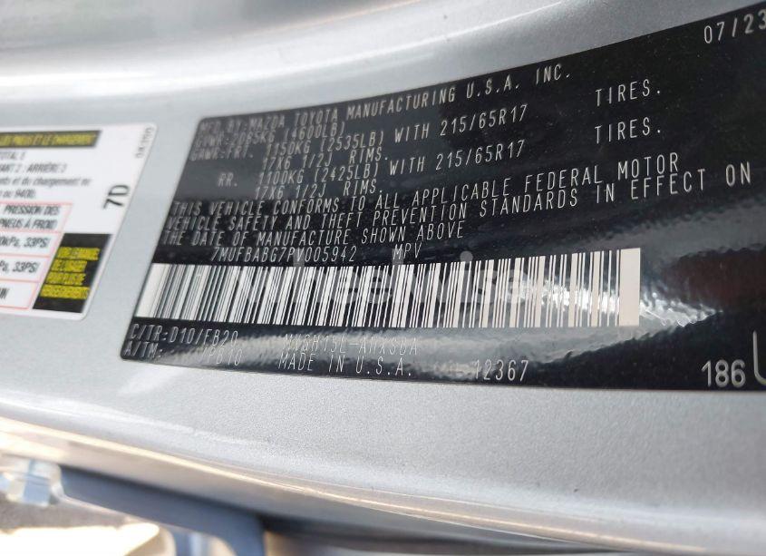 Photo 9 of 2023 Toyota Corolla CROSS HYBRID SE (VIN 7MUFBABG7PV005942)