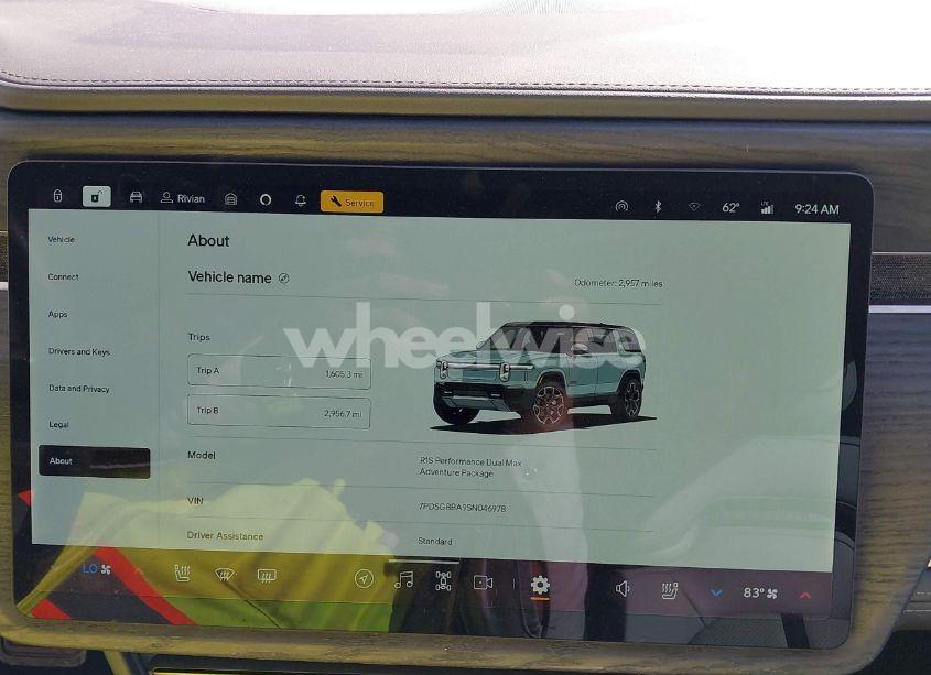 Photo 7 of 2025 Rivian R1s ADVENTURE DUAL MOTOR LARGE PACK/ADVENTURE DUAL MOTOR MAX PACK (VIN 7PDSGBBA9SN046978)