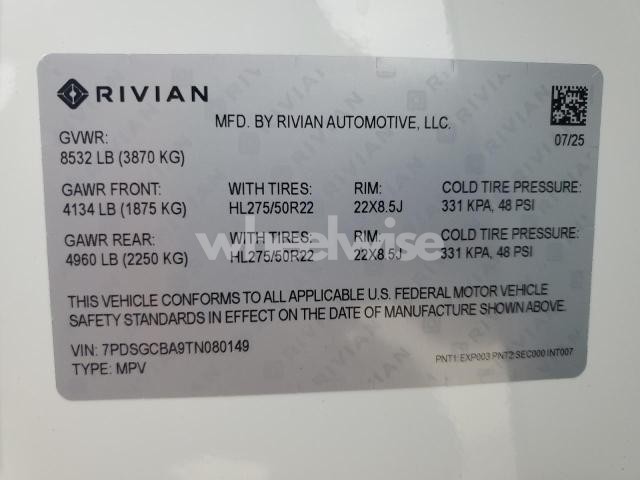 Photo 7 of 2026 RIVIAN R1S ADVENTURE N/A (VIN 7PDSGCBA9TN080149)
