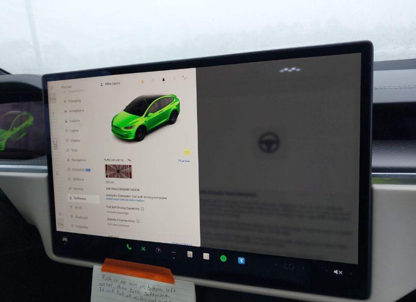 Photo 18 of 2022 Tesla Model X PLAID TRI MOTOR ALL-WHEEL DRIVE (VIN 7SAXCBE63NF360518)